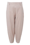 Beate Barrel Pant | Beige | Bukser fra Black Colour
