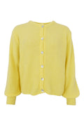 Bella Knit Cardigan | Lemon | Strik fra Black Colour
