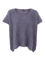 Bjoerk Knitted V-Neck Vest | Ash | Strik fra Black Colour