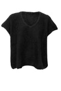 Bjoerk Knitted V-Neck Vest | Black | Strik fra Black Colour