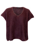 Bjoerk Knitted V-Neck Vest | Coffee | Strik fra Black Colour