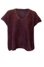 Bjoerk Knitted V-Neck Vest | Coffee | Strik fra Black Colour