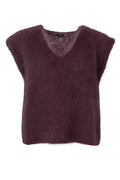 Bjoerk Pullover Vest 1252 | Coffee | Black Colour