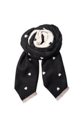 Cathy Winter Scarf | Black/Beige | Tørklæde fra Black Colour