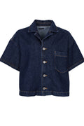 Dafne Denim Jacket 41283 | Dk. Denim | Black Colour