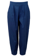 Davina Barrel Pant | Dk. Denim Melange | Bukser fra Black Colour
