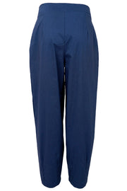 Davina Barrel Pant | Dk. Denim Melange | Bukser fra Black Colour
