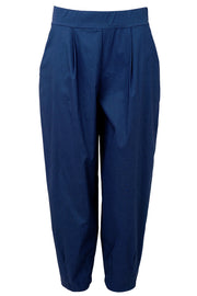 Davina Barrel Pant | Dk. Denim Melange | Bukser fra Black Colour
