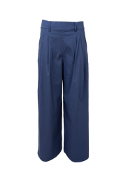 Davina Wideleg Pant | Dk. Denim Melange | Bukser fra Black Colour