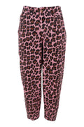 Ellie Barrel Pant | Pink Leo | Bukser fra Black Colour