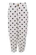 Ellie Barrel Pant | White Dot | Bukser fra Black Colour