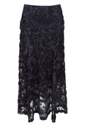 Elloise Flower Patch Skirt 41282 | Black | Black Colour
