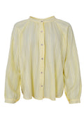 Emilia Shirt Blouse | Lt. Yellow | Bluse fra Black Colour – nedsat