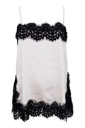 Evie Lace Strap Top | Pearl | Bluse fra Black Colour