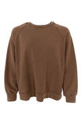 Evy Raglan Sweatshirt | Mocca | Bluse fra Black Colour