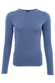 Faye Bf Blouse | Jeans Blue | Bluse fra Black Colour