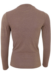 Faye Lurex Blouse | Golden Sand | Glimmer bluse fra Black Colour