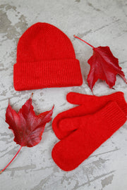 Ginger Rib Hat | Red | Hue fra Black Colour