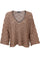 Harris V-Neck Jumper | Taupe | Strik fra Black Colour