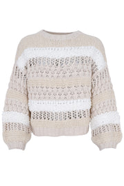 Heidi Boucle Jumper | Off White | Strik fra Black Colour