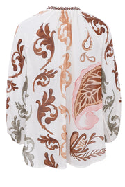 Holly Blouse | Off White | Bluse fra Black Colour