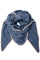 Ida Triangle Winter Scarf | Blue | Tørklæde fra Black Colour
