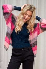 Isole Love Mesh Blouse | Navy | Bluse fra Black Colour