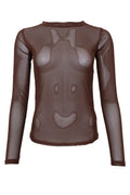 Jessie Mesh Blouse | Coffee