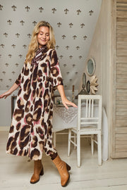 Kenna Shirt Dress | Brown Rose | Kjole fra Black Colour