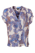 Kenzie Ss Blouse | Blue | Bluse fra Black Colour