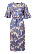 Kenzie Wrap Dress | Blue | Kjole fra Black Colour