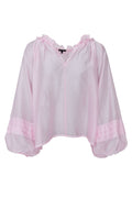 Linda Blouse 41263 | Lt. Pink | Black Colour