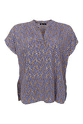 Luna Andrea S/S Blouse | Blue Mist | Bluse fra Black Colour