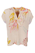 Luna Andrea S/S Blouse | Poppy Rose | Bluse fra Black Colour