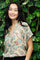 Luna Andrea S/S Top | Safari Passion | Bluse fra Black Colour