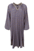 Luna Nelly Dress | Blue Mist Multi | Kjole fra Black Colour