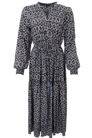 Luna Rose Boho Dress | Steel Grey | Kjole fra Black Colour