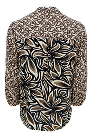 Luna Blouse | Black Tile | Bluse fra Black Colour