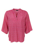 Luna Flared Sleeve Blouse | Savannah Pink | Bluse fra Black Colour