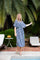 Luna Kaftan Tie Dress | Royal Blue Limited | Kjole fra Black Colour