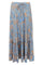 Luna Maxi Frill Skirt | Golden Aqua