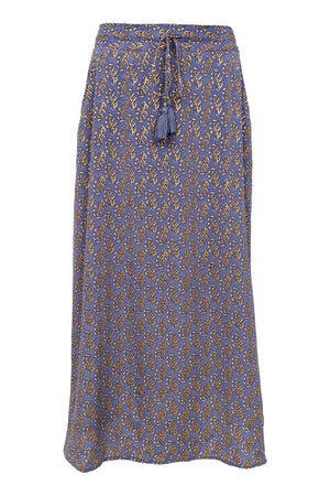 Luna Regular Skirt | Blue Mist | Nederdel fra Black Colour