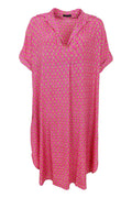 Luna S/S Kaftan Tunic | Savannah Pink | Kjole fra Black Colour