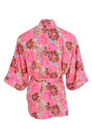 Luna Short Kimono | Blossom Candy | Kimono fra Black Colour