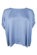 Mabel Blouse | Dust Blue | Bluse fra Black Colour – nedsat