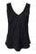 Mabel Double V-Neck Top | Black