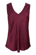 Mabel Double V-Neck Top | Plum