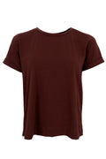 May Ss Tee | Coffee | Bluse fra Black Colour