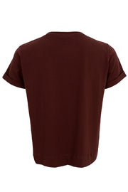 May Ss Tee | Coffee | Bluse fra Black Colour