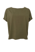 May Loose Blouse | Army | Bluse fra Black Colour